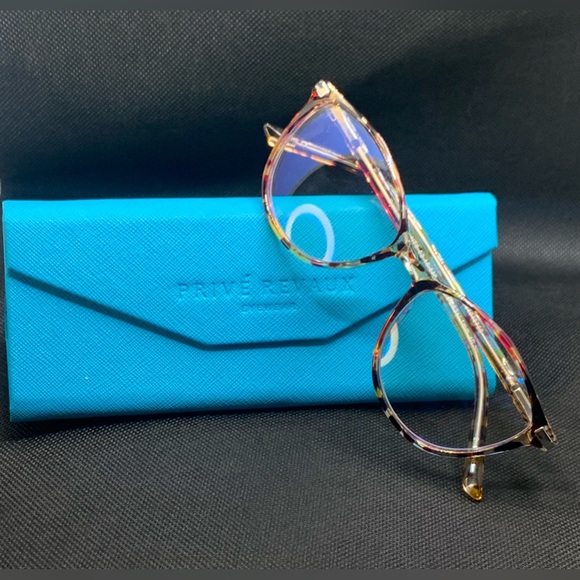 Prive Revaux Blue Light Readers PinkTort/Brown 0.5 Magnification - Picture 1 of 6